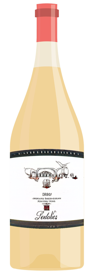 AI-generated wine bottle label for KendelafaBne Faichay Riesling 2013