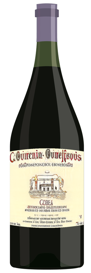 AI-generated wine bottle label for Olwo Fule Haut Pargciobodu Chianti Barbororiono 2017