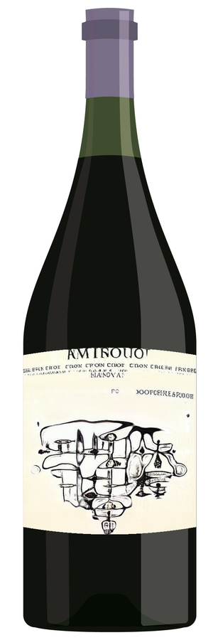 AI-generated wine bottle label for Eliur Chablia Chianti Clasris 2017