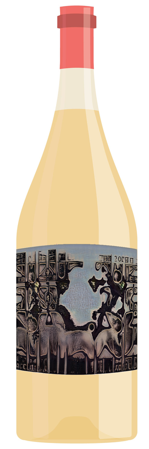 AI-generated wine bottle label for Sawabbermartin Sauvignon Blond 2008