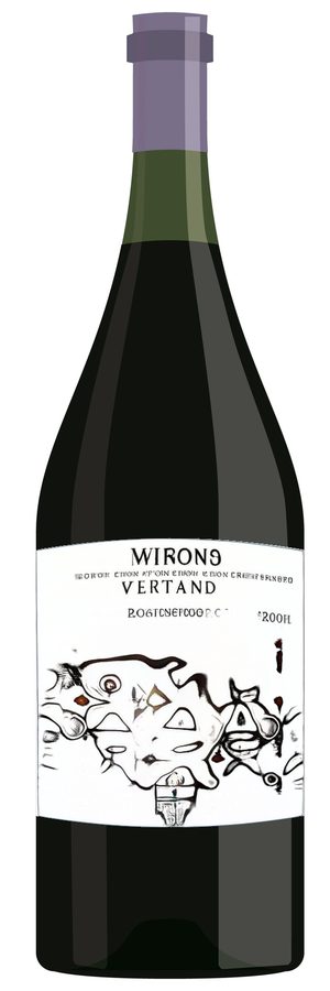 AI-generated wine bottle label for Tinchog Grane Red Valley Zinfandel 2007
