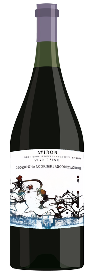AI-generated wine bottle label for AAmedia Red Zinfandolo 2015