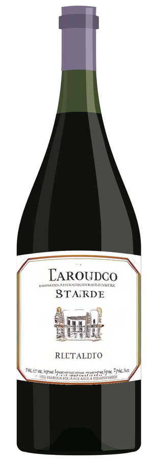 AI-generated wine bottle label for Doubier Coutier Macryen 1997