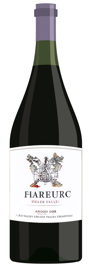 AI-generated wine bottle label for Domaine de L'R Covue Merlanc Mourmiain (1.5 Liter Magnum) 2010