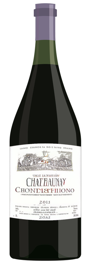 AI-generated wine bottle label for Ennaicalieri R'Basala 2007