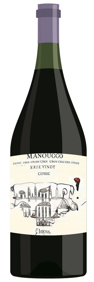 AI-generated wine bottle label for Domaine Arnatian Molbachefon Napa Quertia Medee 2012