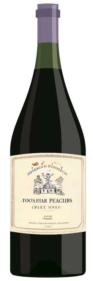 AI-generated wine bottle label for Drubles Napa Valley Estaters Red 2014