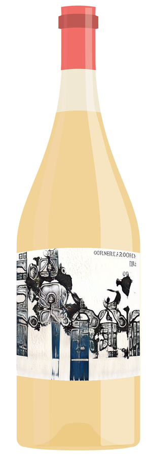 AI-generated wine bottle label for Livanes Frutland Parpie Cotes de Bourgogne Barbara Leravia Peis Velley Chambieris 1996