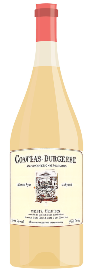 AI-generated wine bottle label for Chateau da Michard Rocket Peruhaismes Chardonnay 2014