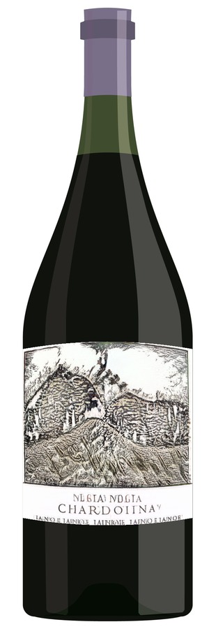 AI-generated wine bottle label for Rafbache Ridge Bruz 2008