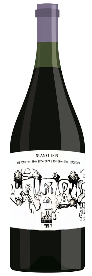 AI-generated wine bottle label for Merrovotto Malbberos Enlija 2001