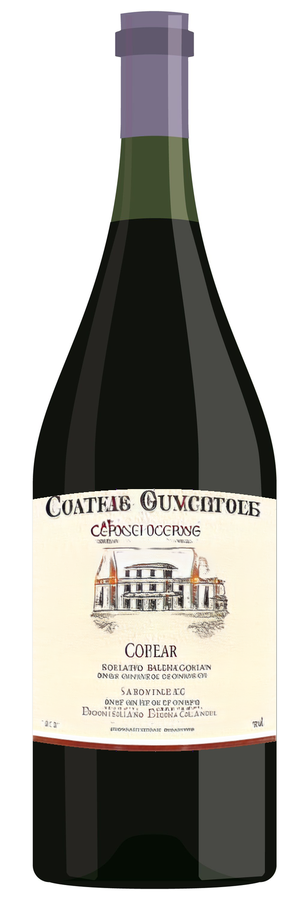 AI-generated wine bottle label for Somaturia Cama Tebertata 2003