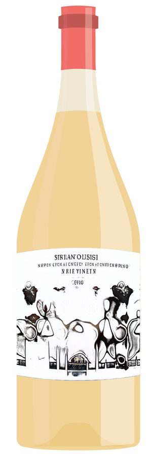 AI-generated wine bottle label for Clos Contelen Carmena Pinot Grigio 2014