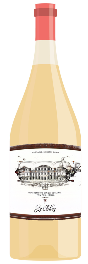 AI-generated wine bottle label for Vina Caparo Valley Sieris Pinot Gris 2016