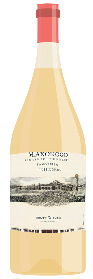 AI-generated wine bottle label for Lamiquit Pouishin Barbertet Peretit Pinot Gris 2017