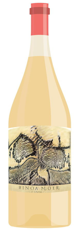 AI-generated wine bottle label for Montes Puvee Chianto Vineyards Pinot Grigio 2011