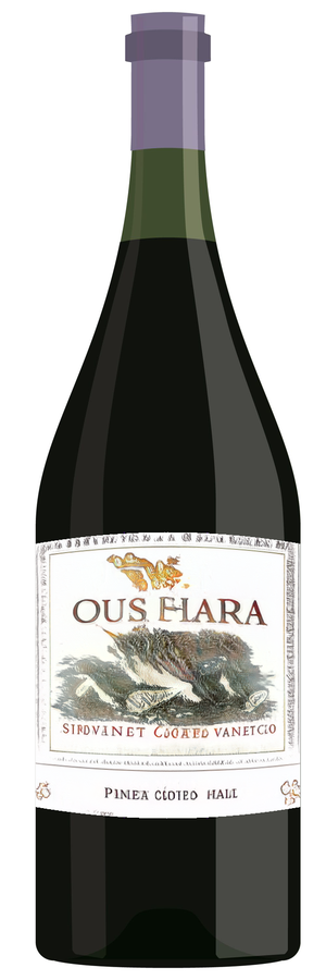 AI-generated wine bottle label for Thram Sunazuchecti Pinot Noir 2017
