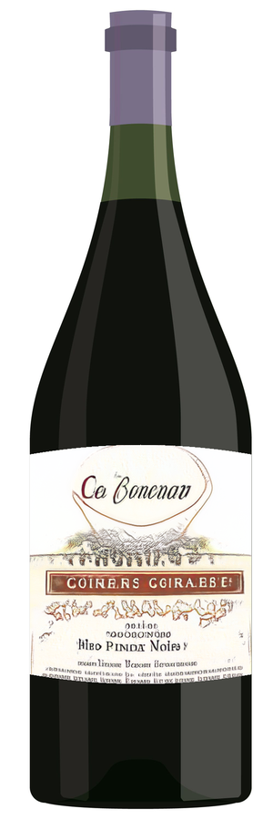 AI-generated wine bottle label for Beaulie if hordeneras Les Verteray Pinot Noir 2008
