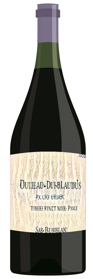 AI-generated wine bottle label for Tentra Albelbers Pinot Noir 2014