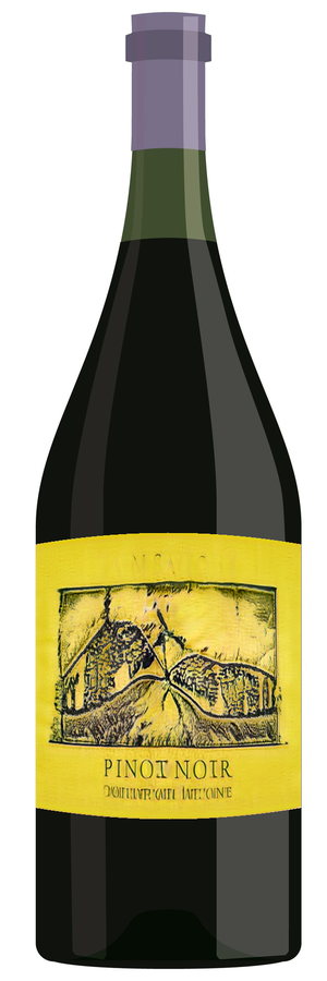 AI-generated wine bottle label for H.J. Portee Valley Panot 2014