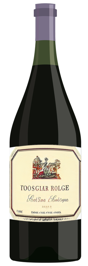 AI-generated wine bottle label for DeLhe Leaneam-Pussive Coteaux-de Bervalet 1996