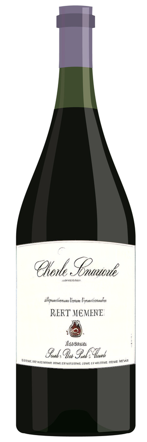 AI-generated wine bottle label for Lonwentoni Winely Cellars Pinot Noir 2000