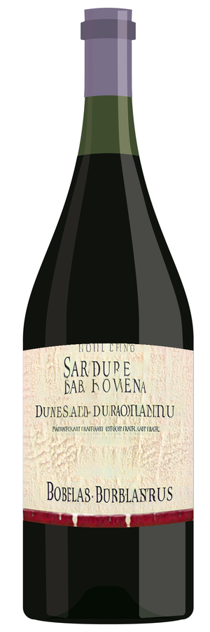 AI-generated wine bottle label for Domaine Domaine La Re Beaune Ruad Vignane 2017