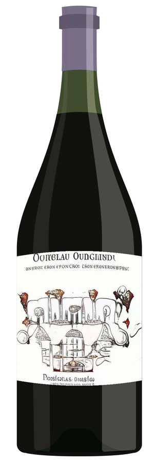 AI-generated wine bottle label for Chateau Feuries Cote Proteret 2013
