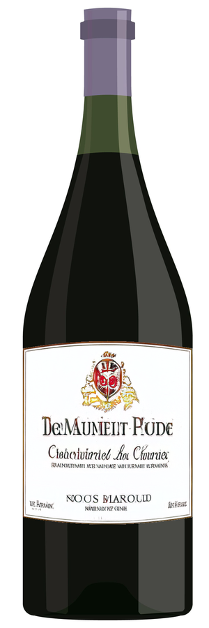 AI-generated wine bottle label for Joedun Vineyaud Chateauneuf-du-Pape Chassaine 2001