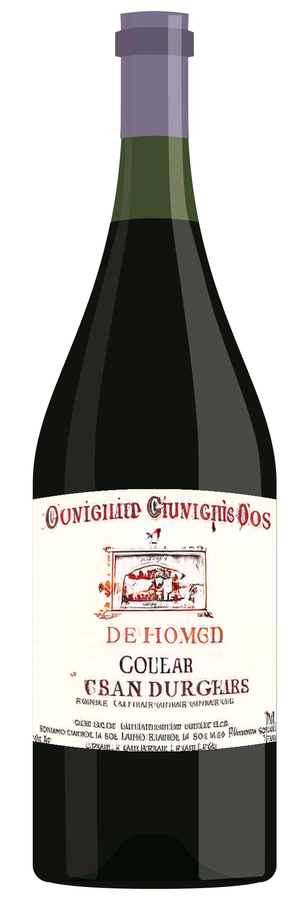AI-generated wine bottle label for Chave Lasi Cotes du Rhose 2012