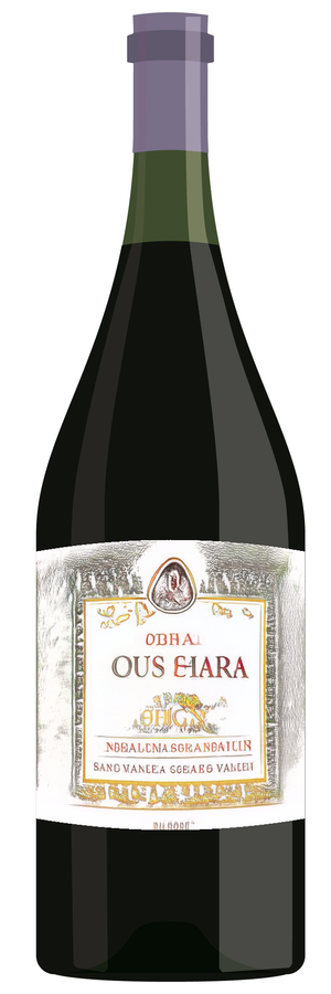 AI-generated wine bottle label for Elana Winea Tasta The Nordingers JoVa am Ferrum 2017