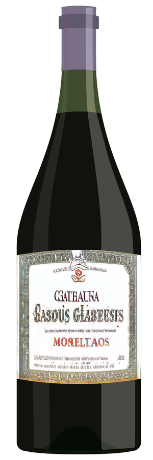 AI-generated wine bottle label for Chateau Feuries Cote Proteret 2013