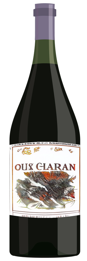 AI-generated wine bottle label for Domaine da Roaman CVane Rouge 2009