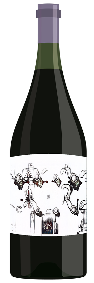 AI-generated wine bottle label for Domaine Bapa Rables 2017