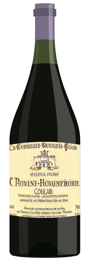 AI-generated wine bottle label for Chateau ta Holbemat Croes Pievey Grand Luhpes 2013